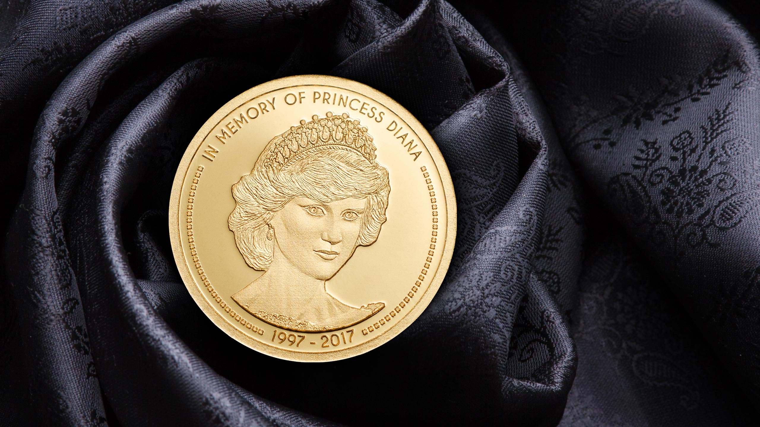 Big Gold Minting coin in memory of princess diana